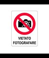 Cartello di divieto 'vietato fotografare'