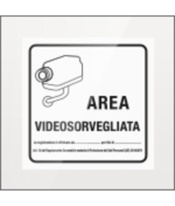 Cartello 'area videosorvegliata'