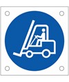Cartello obbligo carrello elevatore