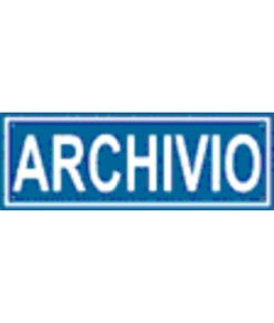 Cartello per interni aziendali 'archivio'