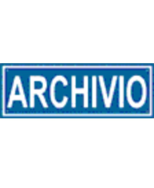 Cartello per interni aziendali 'archivio' Cartello per interni aziendali 'archivio'