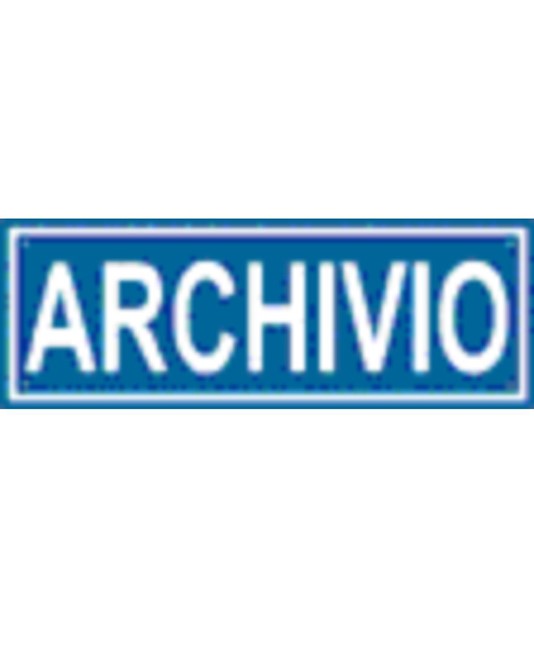 Cartello per interni aziendali 'archivio'