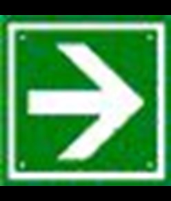 Cartello per interni 'freccia di direzione verde'