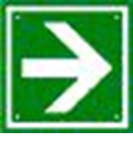 Cartello per interni 'freccia di direzione verde' Cartello per interni 'freccia di direzione verde'