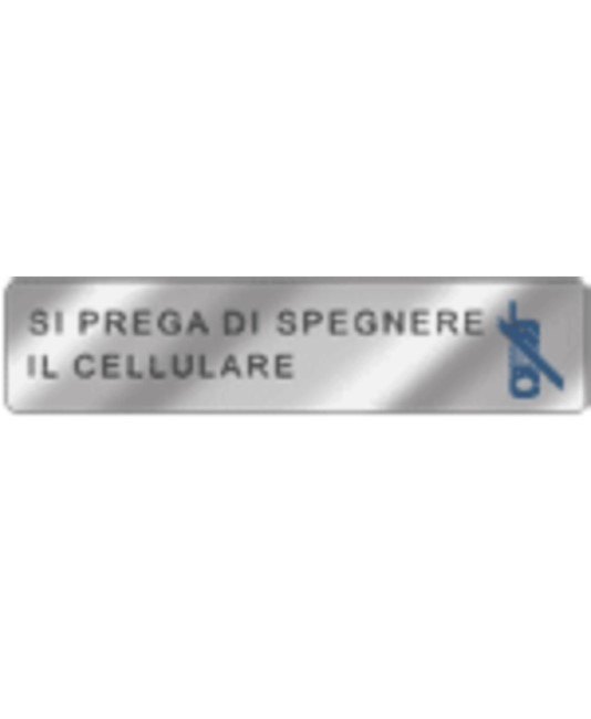 Cartello per interni 'si prega di spegnere il cellulare' EasyFix Cartello per interni 'si prega di spegnere il cellulare' EasyFix