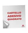 Cartello personalizzato adesivo formato quadrato