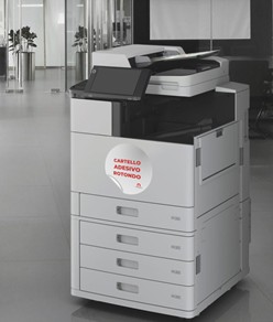 Cartello personalizzato adesivo formato rotondo