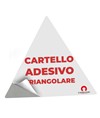 Cartello personalizzato adesivo formato triangolare