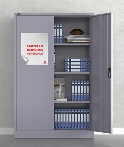 Cartello personalizzato adesivo formato verticale