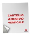 Cartello personalizzato adesivo formato verticale