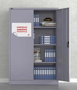 Cartello personalizzato adesivo formato orizzontale