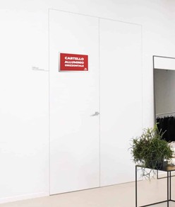 Cartello personalizzato in alluminio rinforzato formato orizzontale