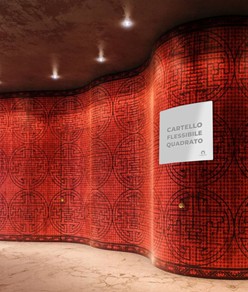 Cartello personalizzato in PVC flessibile formato quadrato