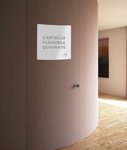 Cartello personalizzato in PVC flessibile formato quadrato