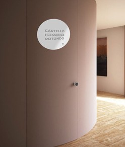 Cartello personalizzato in PVC flessibile formato rotondo