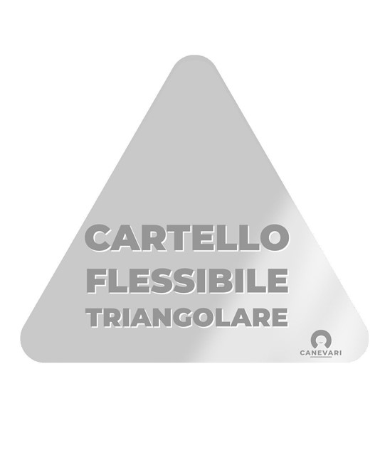 Cartello personalizzato in PVC flessibile formato triangolare Cartello personalizzato in PVC flessibile formato triangolare