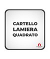 Cartello personalizzato in lamiera scatolata formato quadrato