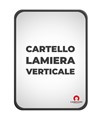 Cartello personalizzato in lamiera scatolata formato verticale