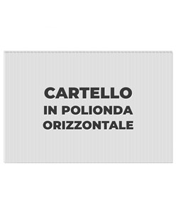 Cartello personalizzato in polionda formato orizzontale