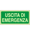 Cartello fotoluminescente 'uscita di emergenza'