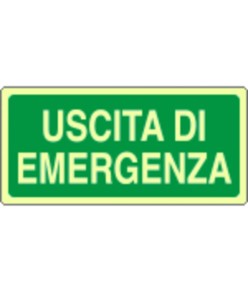 Cartello di emergenza 'uscita di emergenza'