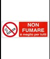Cartello  non fumare è meglio per tutti