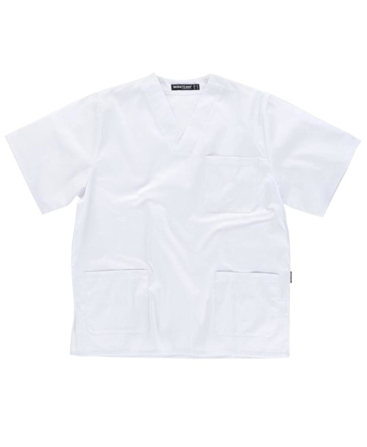 Casacca corta collo a v Workteam Casacca corta collo a v Workteam