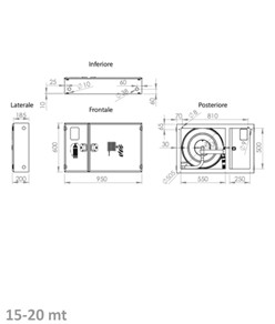 Cassetta doppia con naspo bianca  Florida