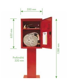 Cassetta doppia con serratura e piantana  Texas 70