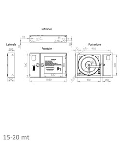 Cassetta per naspo antincendio doppia  Florida