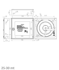 Cassetta naspo a incasso con lastra infrangibile  Florida