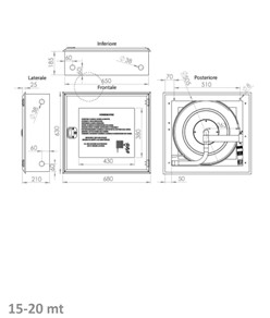 Cassetta naspo da incasso a muro  Florida