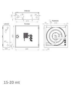 Cassetta a parete con portello pieno in INOX  Florida