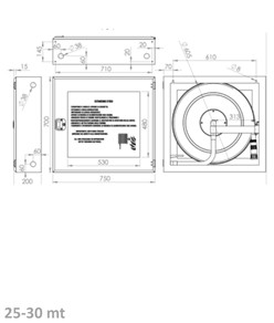 Cassetta con portello pieno con lastra infrangibile in INOX  Florida