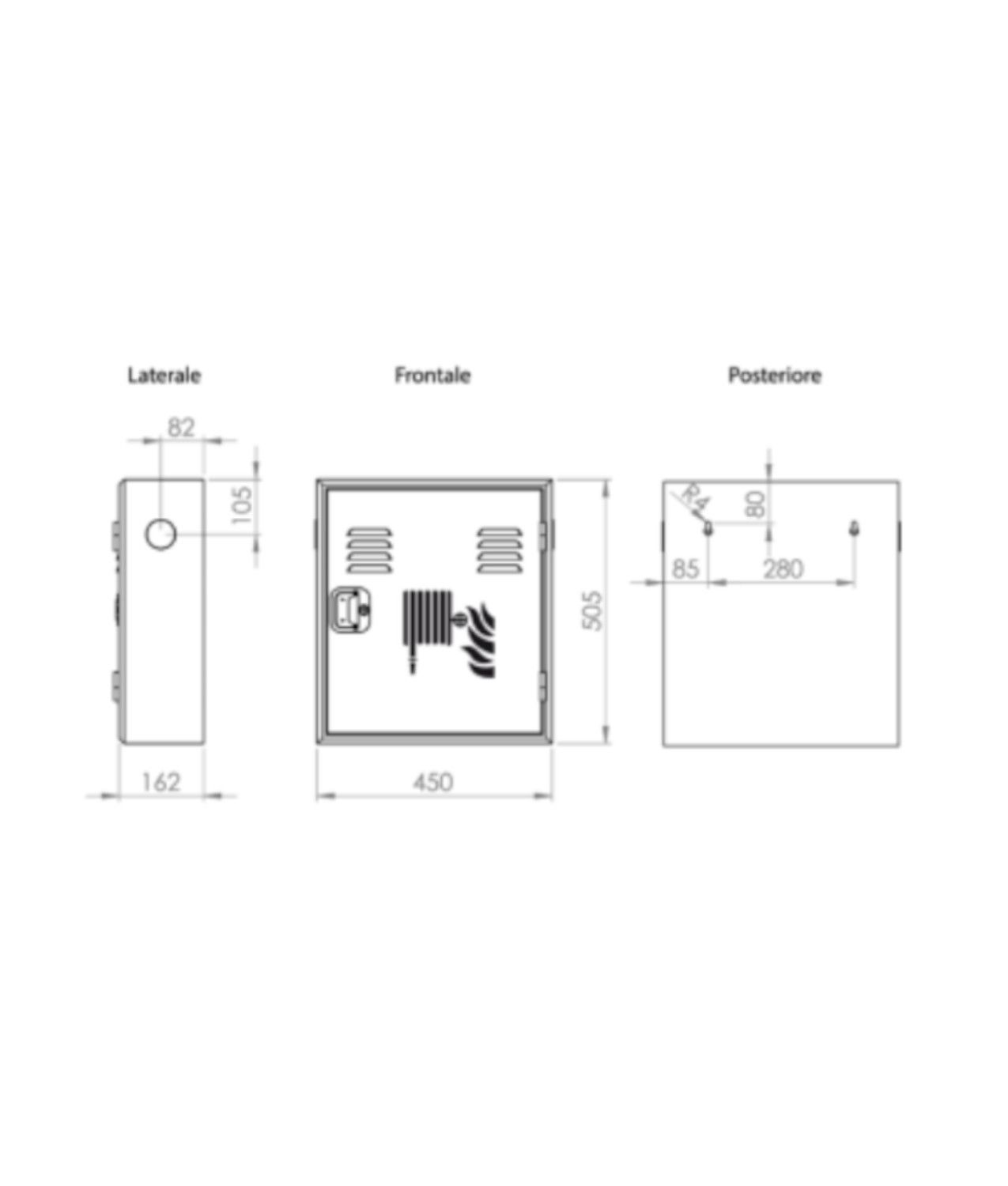 Cassetta per interni vuota UNI 45
  Texas