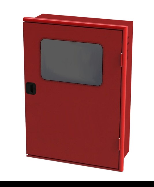 Cassetta per idranti antincendio UNI45 con oblò  modello Utah