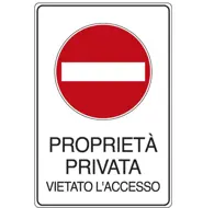 Cartelli per proprietà privata