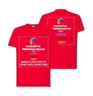 Magliette personalizzate petto e schiena
