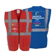 Personalizzazione gilet fronte e retro