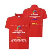 Personalizzazione polo fronte e retro