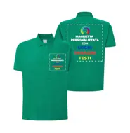 Personalizzazione polo lato cuore e retro