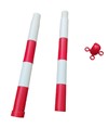 Colonnina bicolore economica in PVC. Colonnina bicolore economica in PVC.