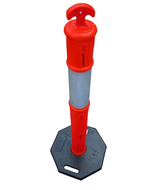 Colonnina di delimitazione con banda rifrangente Colonnina di delimitazione con banda rifrangente