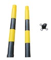 Colonnina bicolore economica in PVC. Colonnina bicolore economica in PVC.