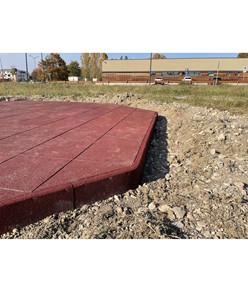 di cordolo in gomma per pavimentazione antitrauma