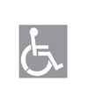 Dima in alluminio simbolo disabile