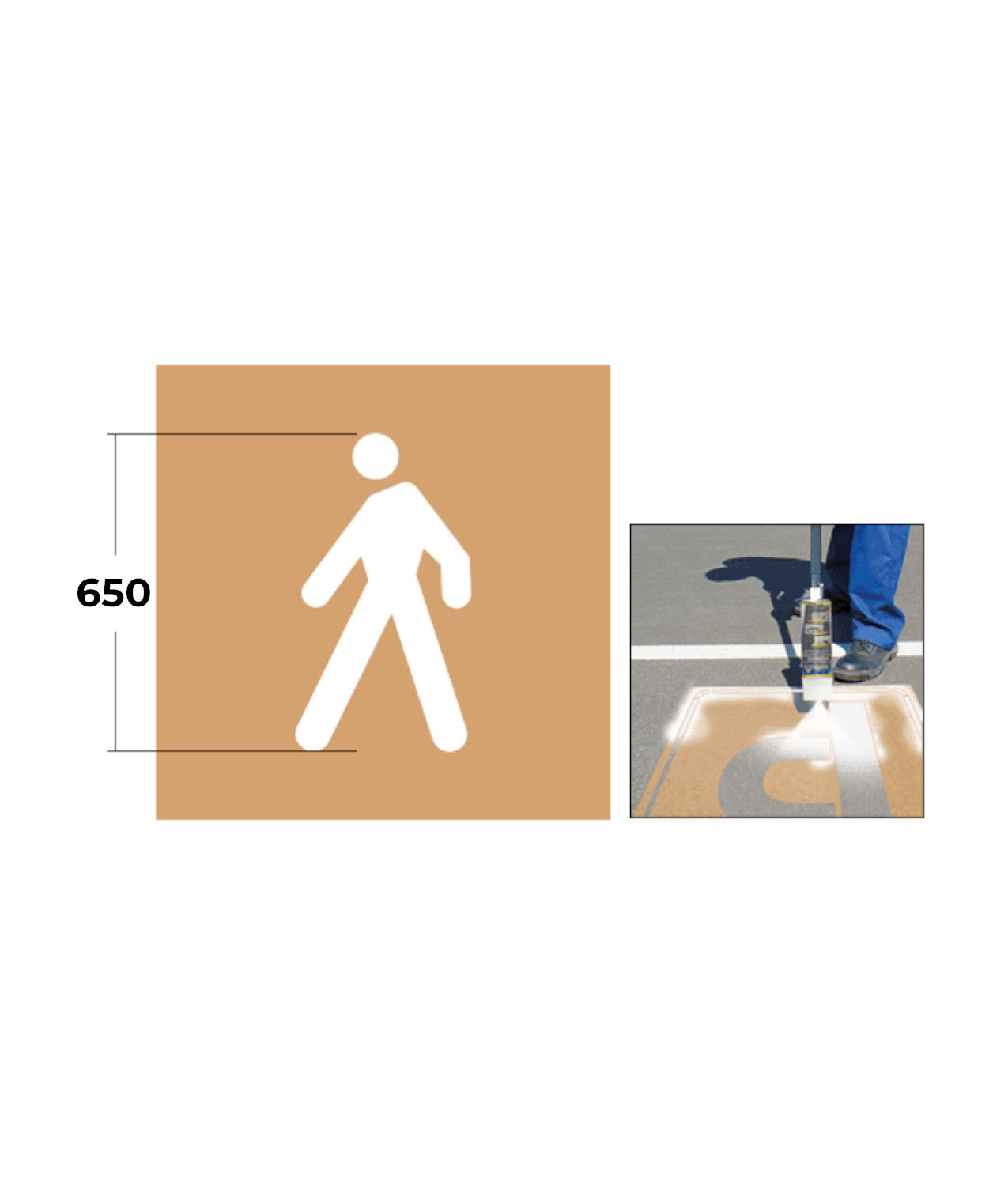 Dima in Cartone  Simbolo Pedone