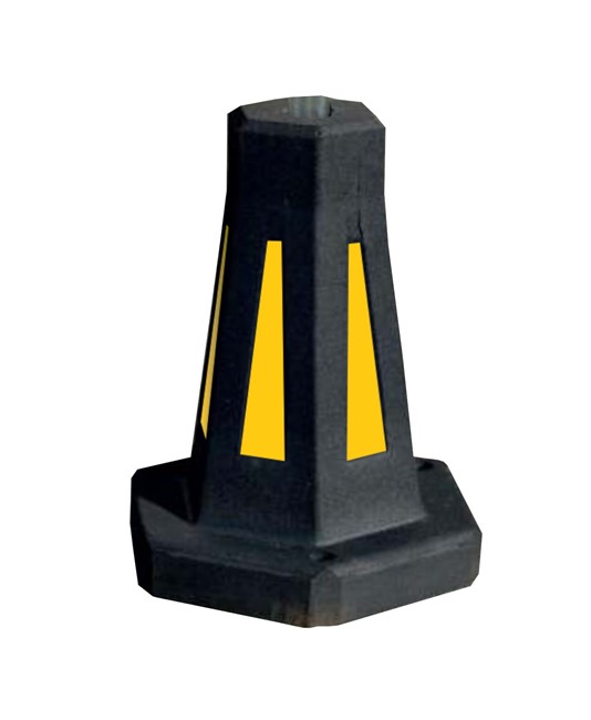 Dissuasore di sosta in gomma antiurto Dissuasore di sosta in gomma antiurto