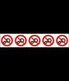 etichette adesive divieto 'non rimuovere dispositivi...'