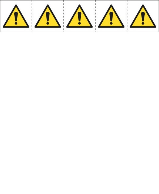 etichette autoadesive 'Pericolo' etichette autoadesive 'Pericolo'